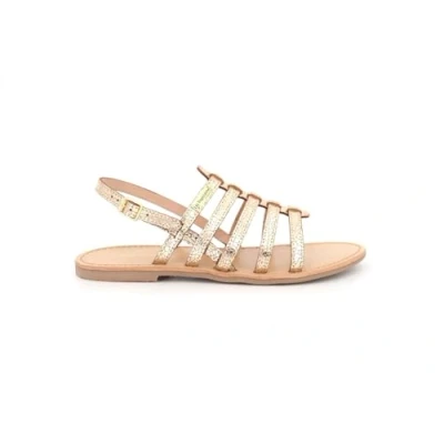 Abbildung von Les Tropeziennes par M Belarbi Hikano Riemensandalette, Damen, Größe: 40, Or craquele Schuhe