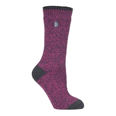 Abbildung von HEAT HOLDERS Damen Winter Extra Warm Thermosocken/Kuschelsocken für Geschenk (37 42 EU, Primrose Himbeere)