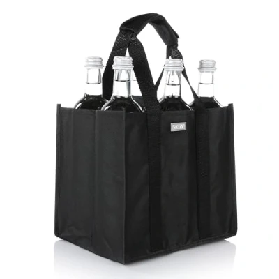 Abbildung von Vaily Flaschenkorb Flaschentasche mit 6 Fächern für max. 1,5 Liter Flaschen