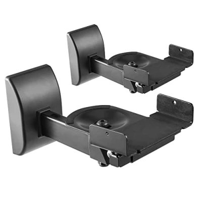 Abbildung von RICOO LH051 B Lautsprecher Wandhalterung, (2x universal Wandhalter für Boxen schwenkbar neigbar)