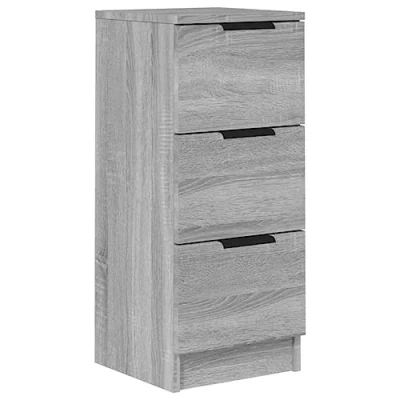 Abbildung von vidaXL Sideboard Schubladen Schubladenschrank Kommode Anrichte Schrank Beistellschrank Mehrzweckschrank Grau Sonoma 30x30x70cm Holzwerkstoff