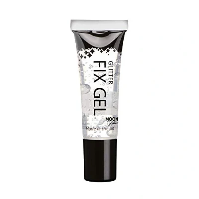 Abbildung von Smiffys Theaterschminke Moon Glitter Fixiergel klar, Für den sicheren Halt von Glitzer Make up an Haut und Haaren