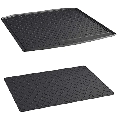 Abbildung von AROBA GL1518DB Set Design Kofferraumwanne &amp; Zusatzmatte Doggy Mat kompatibel mit Skoda Octavia IV Combi Kombi RS ab BJ. 2020&gt; für tiefen Ladeboden passgenau
