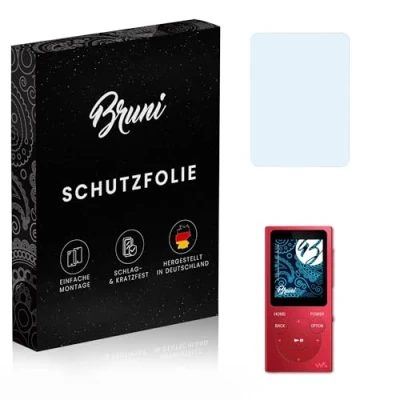 Abbildung von Bruni Schutzfolie kompatibel mit Sony Walkman NW E393 / E394 Folie, glasklare Displayschutzfolie (2X)