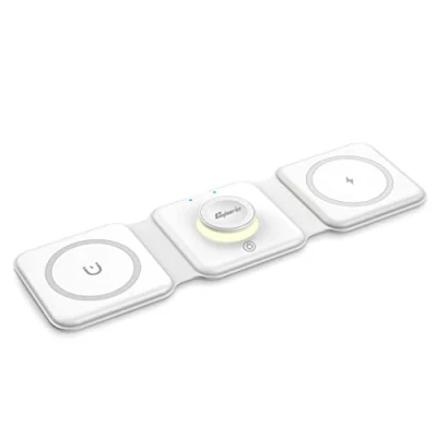 Abbildung von CYBORIS Ladegerät, Wireless Charger 3 in 1 Induktive Ladestation 15W, Charging Station(ohne Adapter)