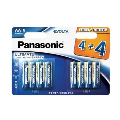 Abbildung von Panasonic PANLR6EGE4BLI Evolta AA/LR6 AA Alkaline Batterie (8 Stück)