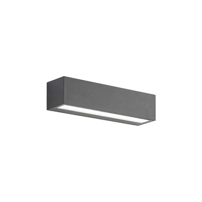 Abbildung von Lucande LED Wandlampe Lengo, 25 cm, anthrazit, 1 flg., IP65