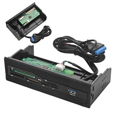 Abbildung von Sonew Interner Multifunktionskartenleser Dashboard PC Frontseite SD Kartenleser und Super Speed USB 3.0 Anschluss + SD/MS/XD / M2 CF/TF.