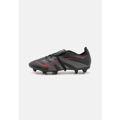 Abbildung von adidas Performance Predator League FOLD OVER Tongue SOFT Ground Fußballschuh Stollen, Herren, Größe: 43 1/3, Core black/grey four/lucid red Schuhe