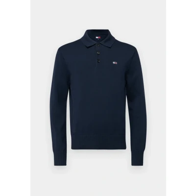 Abbildung von Tommy Jeans SLIM Essential Poloshirt, Herren, Größe: Medium, Dark night navy
