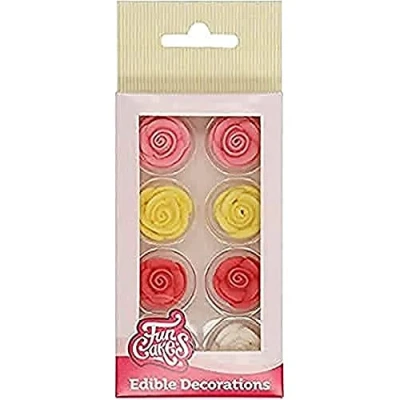 Abbildung von FunCakes Zucker Dekorationen Rosen Set/8