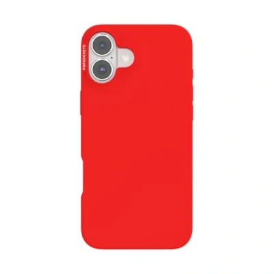 Abbildung von PopSockets iPhone 16 Plus Hülle kompatibel mit MagSafe, Handyhülle für Plus, kabellos aufladbar, nur Rosso