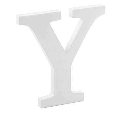 Abbildung von Libetui 20cm große Buchstabe Y Dekobuchstabe Haus Dekoration Wohnzimmer Kinderzimmer Deko Geburtstag Party Hochzeit Café Letter Farbe Weiß