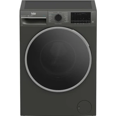 Abbildung von Beko B3WFT510415M Waschvollautomat, Waschmaschine, 10kg, 1400 U/min, SteamCure Dampffunktion, allergikergeeignet, AddXtra Nachlegefunktion, Ironfast, AquaWave Schontrommel, Bluetooth Steuerung, Grau