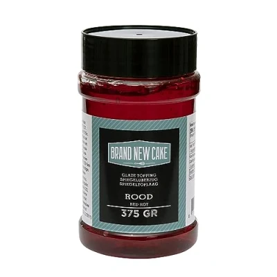 Abbildung von BrandNewCake® Mirror Glaze Glitter Rot 375g Spiegelglanz Glasur für Kuchen und Desserts Perfekte Tortendekoration