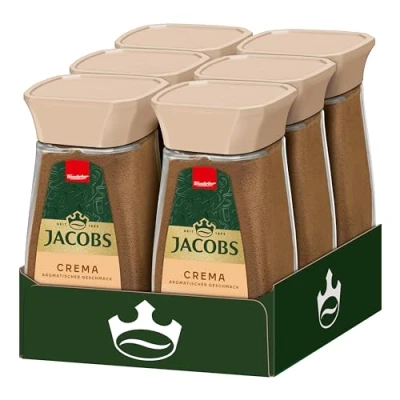 Abbildung von Jacobs löslicher Kaffee Crema, 6 x 200 g Instant