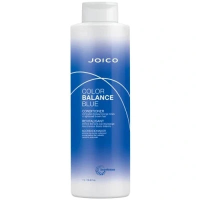 Abbildung von Joico Color Balance Blue Conditioner, Neutralizes Brassy Tones, Protects Colour Treated Hair, with Keratin and Green Tea Extract, 1L