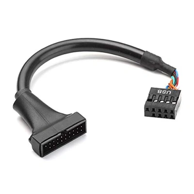 Abbildung von Bolwins H62S USB 3.0 20 Pin auf 9 Adapter Kabel Buchse 2.0 Motherboard Internes für PC