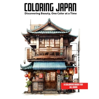 Abbildung von Coloring Japan: Discovering Beauty, One Color at a Time Book