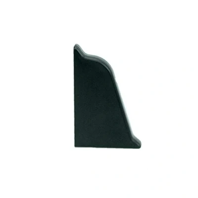 Abbildung von DQ PP 1x WINKELLEISTE ENDSTÜCK LINKS Schwarz 38 x 25mm PVC Küchenleiste Arbeitsplatte Abschlussleiste Leiste Küche Küchenabschlussleiste Wandabschlussleiste Tischplattenleisten