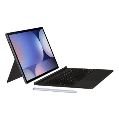 Abbildung von Original Book Cover Keyboard für das Samsung Galaxy Tab S10 Ultra / S9 Schwarz Hülle mit englischer Tastatur [QWERTY] Originele
