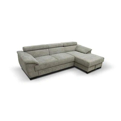 Abbildung von DOMO. collection Sofa David, Ecksofa mit Rückenfunktion, Eckcouch Schlaffunktion und Bettkasten (Staufach), Funtkionssofa Federkern 272 x 166 78 cm (BxTxH) in beige braun