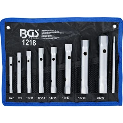 Abbildung von BGS Steckschlüssel Rohrsteckschlüssel Satz, 9 teilig, 6 22 mm