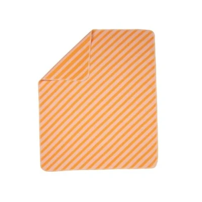Abbildung von David Fussenegger JUWEL Babydecke, Diagonalstreifen Hellorange, 90x70 cm, 7191/72