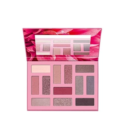 Abbildung von essence OUT IN THE WILD eyeshadow palette, Lidschatten, Nr. 01, Mehrfarbig, 12 Farben, langanhaltend, definierend, vegan, ohne Mikroplastikpartikel, Nanopartikel frei, Parfüm, 1er Pack (10.2g)