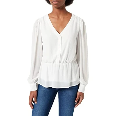 Abbildung von Object Collectors Item Damen OBJMILA L/S V Neck TOP NOOS Bluse, Cloud Dancer, 36