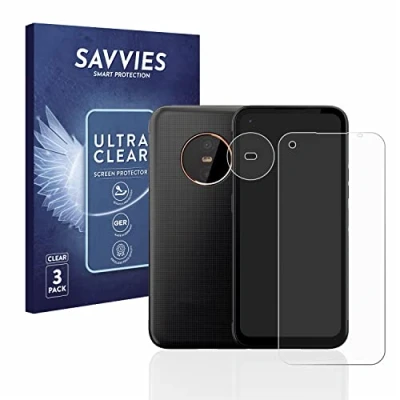 Abbildung von Savvies 6 Stück Schutzfolie für Gigaset GX6 (Display+Kamera) Displayschutz Folie Ultra Transparent