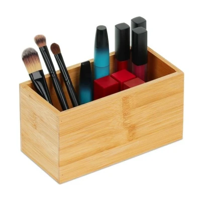 Abbildung von relaxdays Aufbewahrungsbox Ordnungsbox Bambus