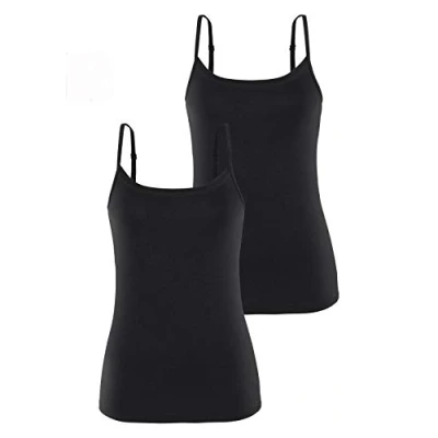 Abbildung von Lascana 2 PACK Top, Damen, Größe: 36/38, Schwarz