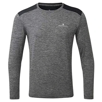 Abbildung von Ronhill Herren Life S/S Tee L/S Tee, Herren, RH 005438, Greymarl/Charcoalmarl, S
