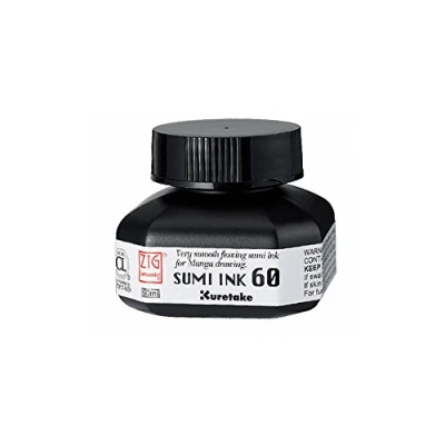 Abbildung von Kuretake Zig Cartoonist Sumi Ink 60ml Bottle Black