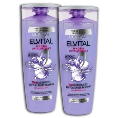 Abbildung von 2 er Set Elvital Hydra [Hyaluronic] Feuchtigkeits Auffüllendes Shampoo x 300ml