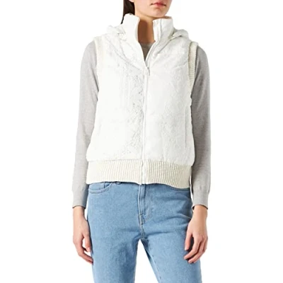 Abbildung von Desigual Womens Padded_New Bern Steppjacke, White, S