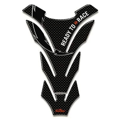 Abbildung von Resin Bike Aufkleber Motorrad Kompatibel mit KTM. Schutz Tankpad Von Hülle PU Graffi. 3D Harz Beschichtet Größe Universal 14x20.5 cm Wirkung Kohlenstoff