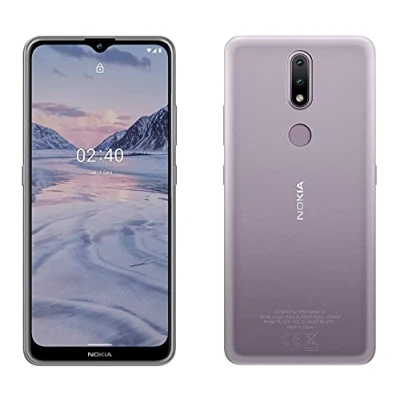 Abbildung von cofi1453® Silikon Hülle Basic kompatibel mit Nokia 2.4 Case TPU Soft Handy Cover Schutz Transparent