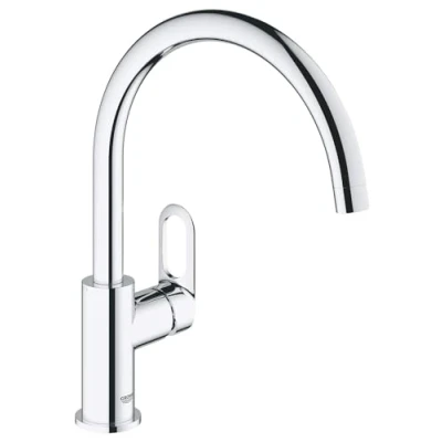 Abbildung von GROHEBauLoop Einhand Spültischbatterie (DN15, Einlochmontage, Schwenkbereich 360), chrom, 31368000