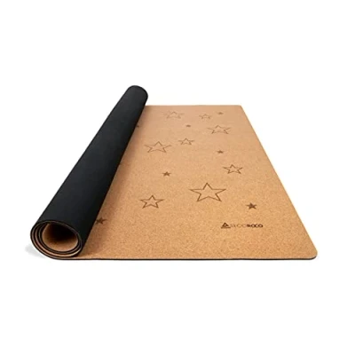 Abbildung von Secoroco Spielmatte für Kinder und Babys aus Kork &amp; Kautschuk rutschfest Schadstofffrei Antiallergene Krabbelmatte Natürliche Materialien Spielteppich 160 x 110 cm