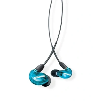 Abbildung von Shure SE215SPE EFS Professional Over the Ear Earphones, Sound Isolating with Single Dynamic MicroDriver, Clear + Deep Bass, 3.5mm Cable Blau