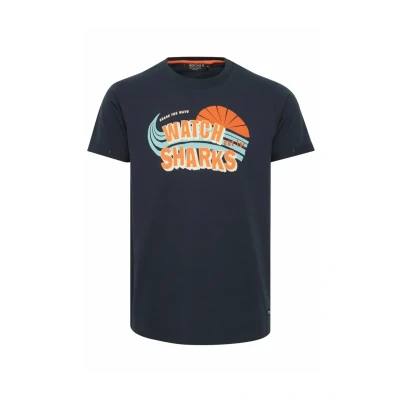 Abbildung von Indicode Jeans Daniel Tshirt print, Herren, Größe: Large, Navy