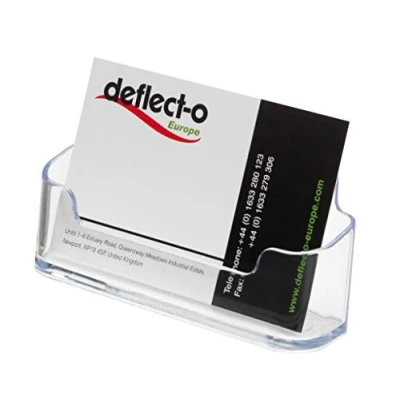 Abbildung von Deflecto Visitenkartenständer 96x35x45mm glasklar Hartplastik 1 Fach