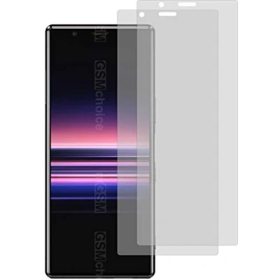 Abbildung von 4ProTec I 2X Schutzfolie KLAR passgenau für Sony Xperia 5 Displayschutzfolie Bildschirmschutzfolie Schutzhülle Displayschutz Displayfolie Folie
