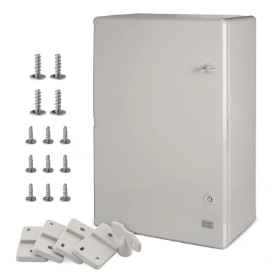 Abbildung von BOXEXPERT ABS Kunststoff Gehäuse, IP65, Wandschrank, Industriegehäuse, Leergehäuse, 600x400x200mm, grau, Gehäuse der Serie Fleet