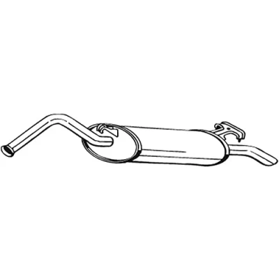 Abbildung von BOSAL 278 975 Endschalldämpfer AUDI: 100 C3 Limousine, C4 Avant
