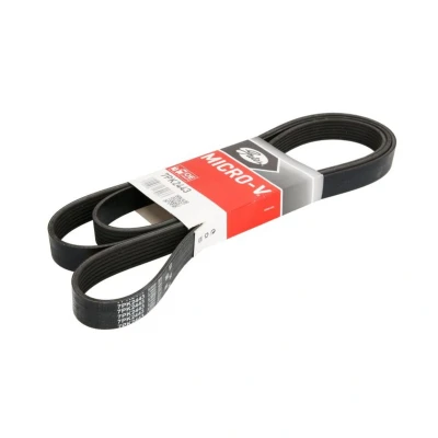 Abbildung von GATES 7PK2443 Keilrippenriemen 2443 7 Polyester, EPDM (Ethylen Propylen Dien Kautschuk)