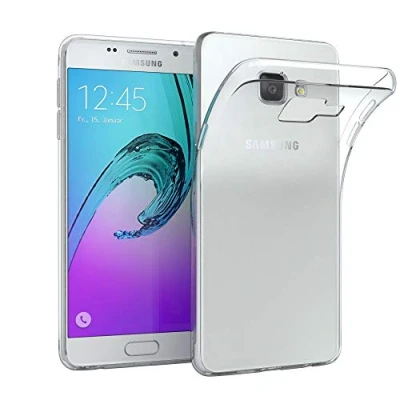 Abbildung von EAZY CASE Hülle kompatibel mit Samsung Galaxy A3 (2016) Schutzhülle Silikon, Ultra dünn, Slimcover, Handyhülle, Silikonhülle, Backcover, Durchsichtig, Klar Transparent