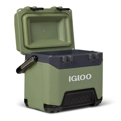 Abbildung von IGLOO Kühlbox BMX 25 grün, stabile Thermobox 23 L, Isolierbox für Camping, Freizeit und Beruf